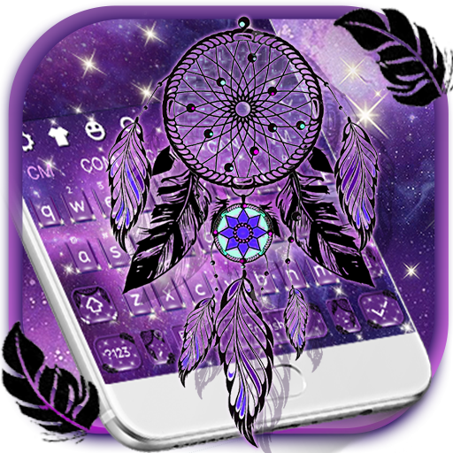 Purple Galaxy Dream Catcher Keyboard