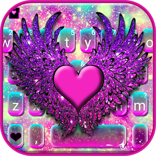 Galaxy Heart Wings Keyboard Th