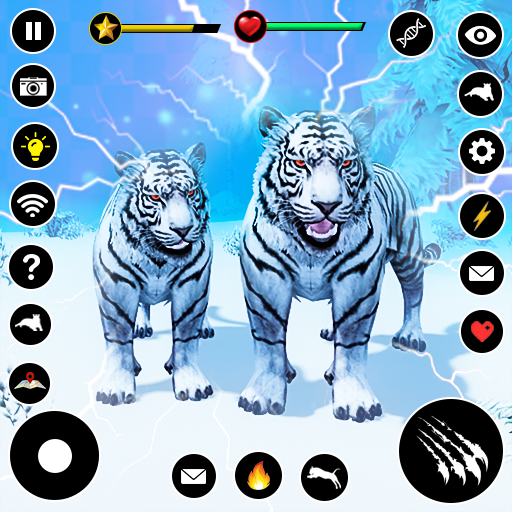 White Tiger Family Simulation