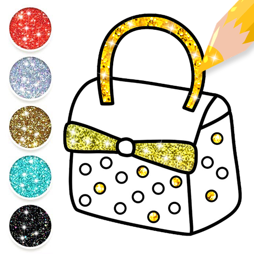 Glitter Handbags Coloring Book