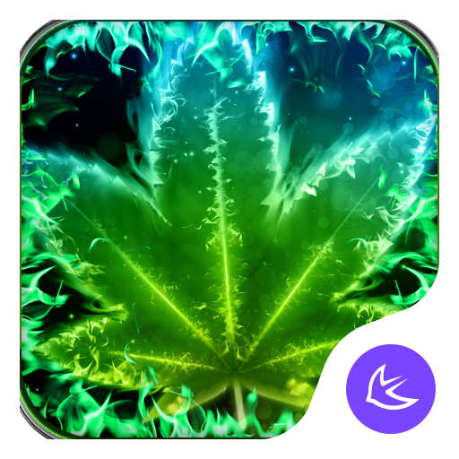 Shine Green Leaf Theme & HD wa