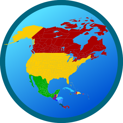 Map of North America