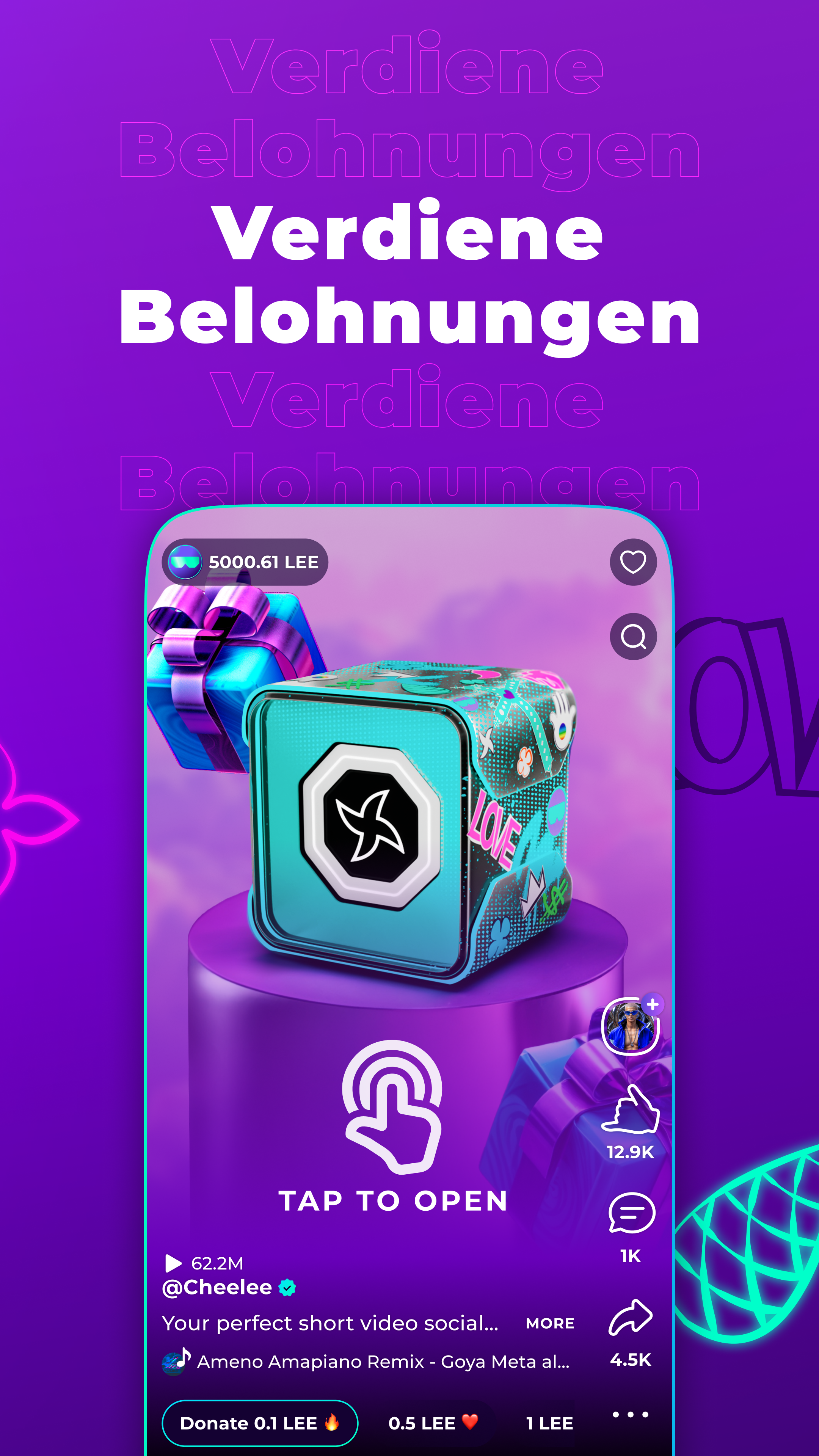 Downloade und starte Cheelee: Short Videos for You auf PC & Mac (Emulator)