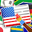 Flag Art Paint & Color Game