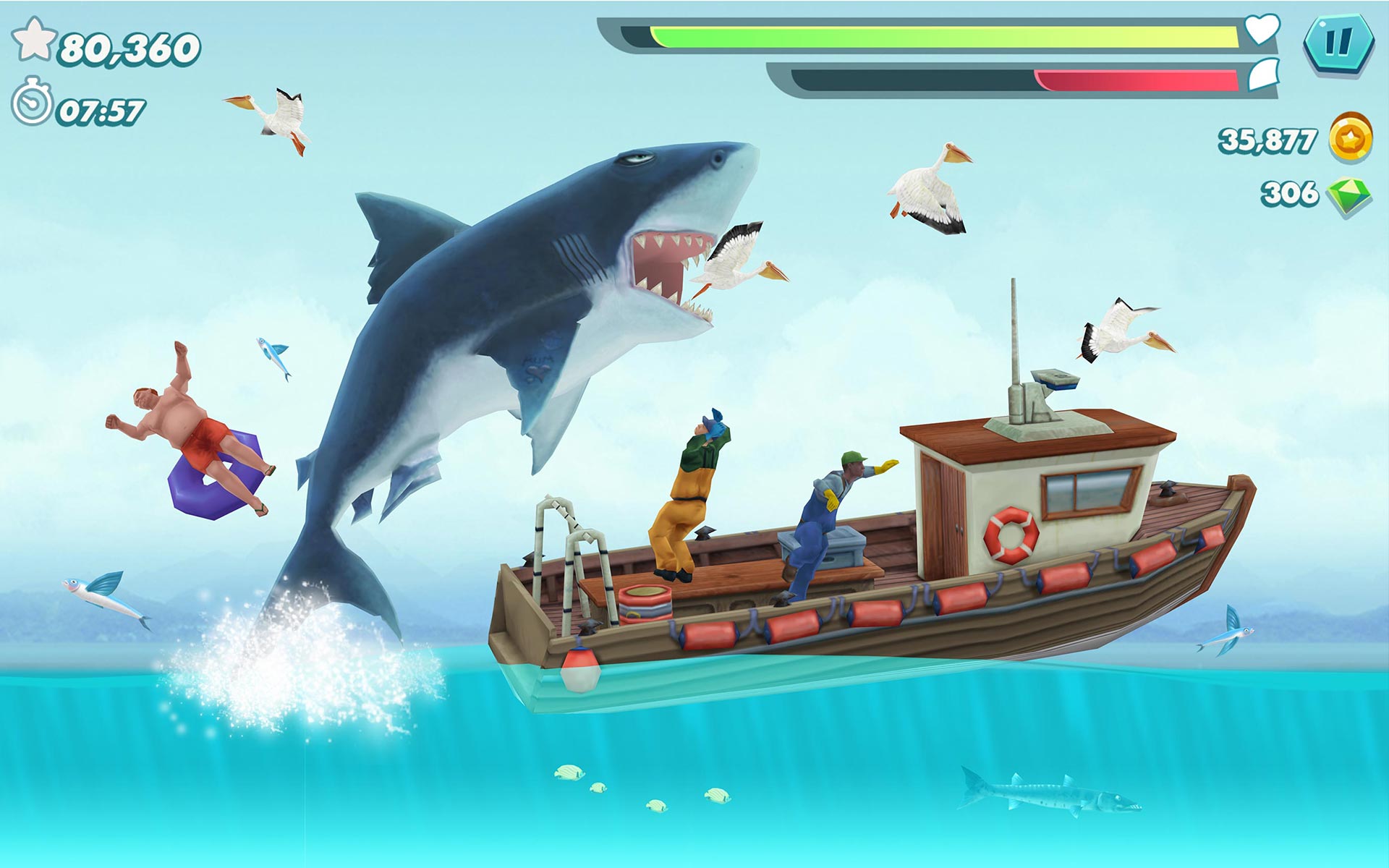 Скачайте и играйте в «Hungry Shark Evolution: акула» на ПК или Mac  (Эмулятор)