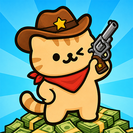 Idle Cat Gunner: Shooter RPG