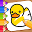 Baby Coloring games for kids with Glow Doodle