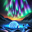 Aurora Borealis-Hintergründe