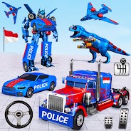 Main Game Robot Truk Polisi – Dino on PC