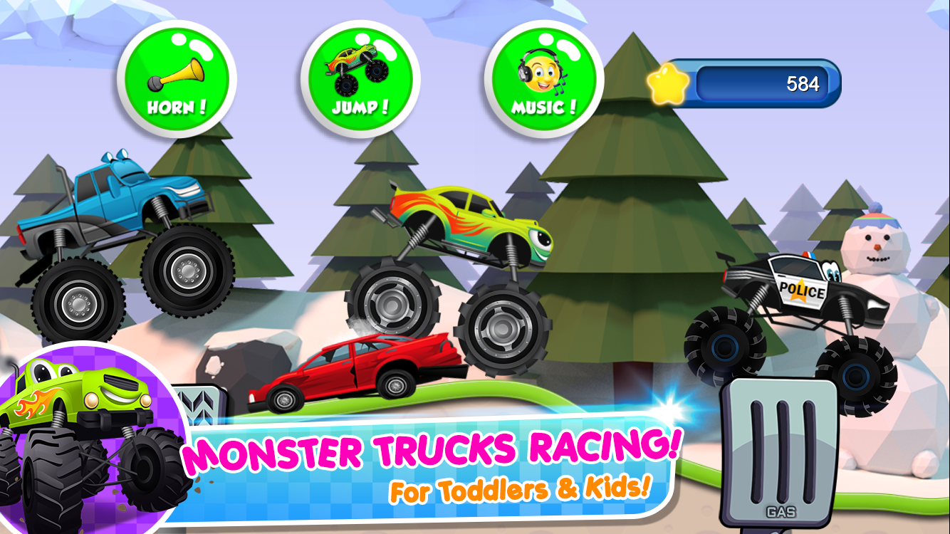 Play Monster Trucks Game for Kids 2 Online
