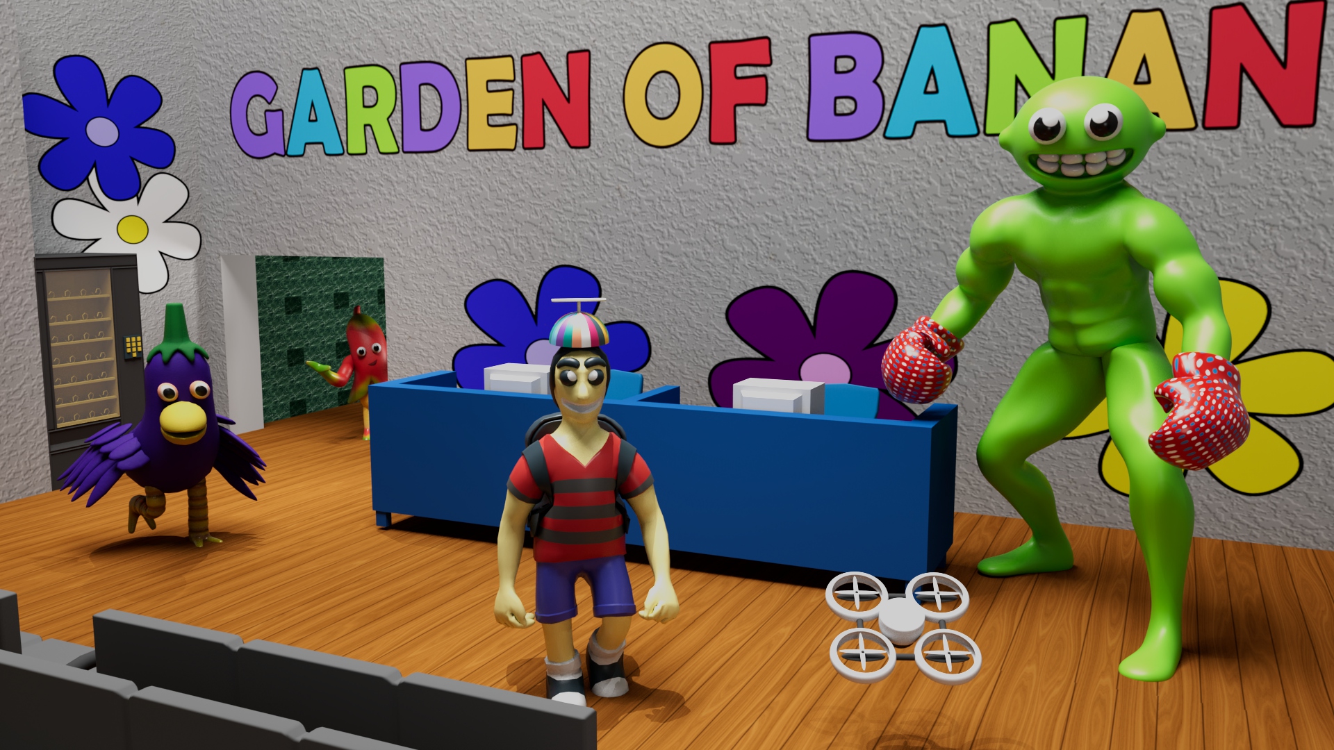 Play Garden Of Monsters Survival 3D Online