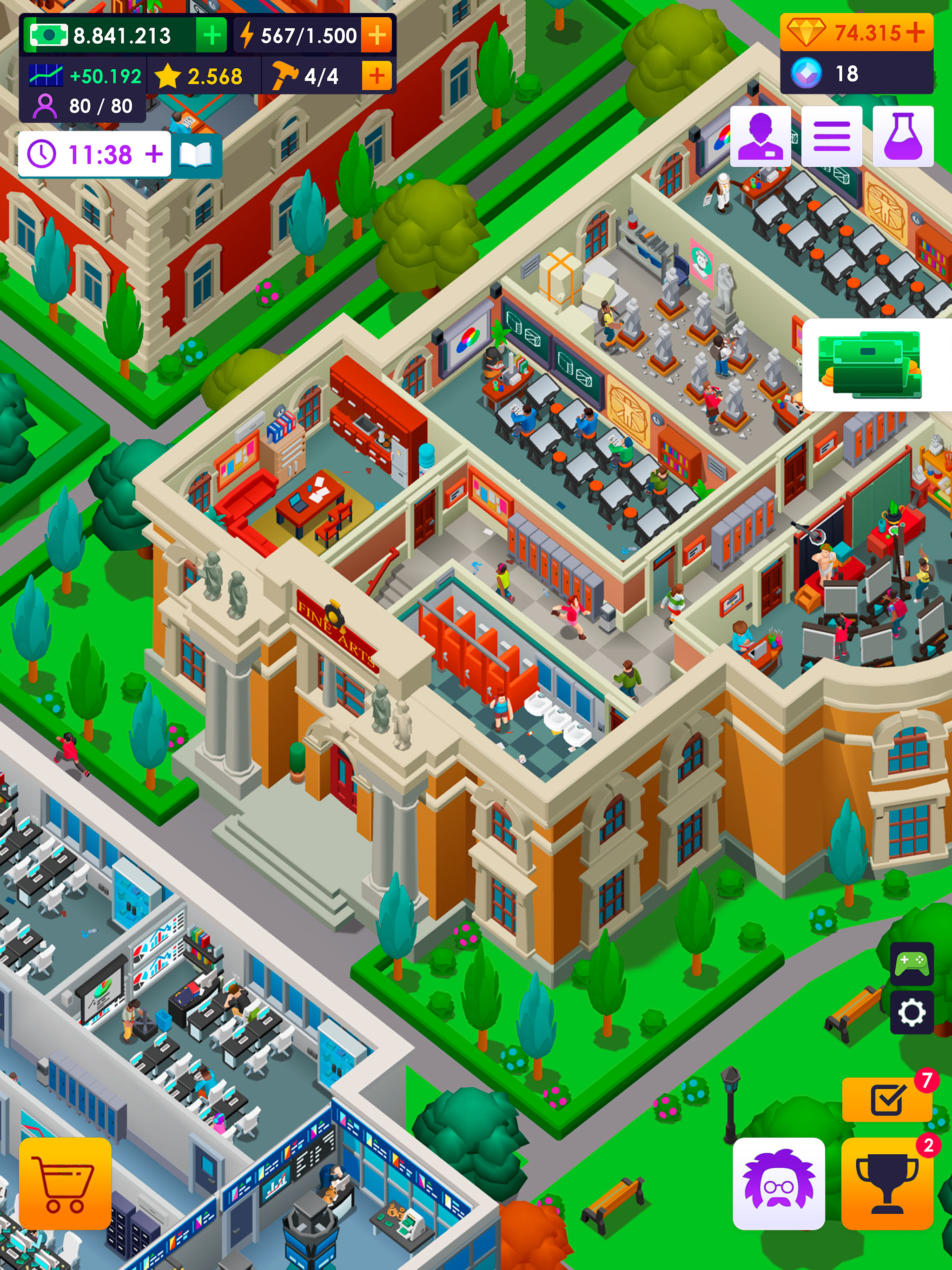 Download & Play University Empire Tycoon －Idle on PC & Mac (Emulator)