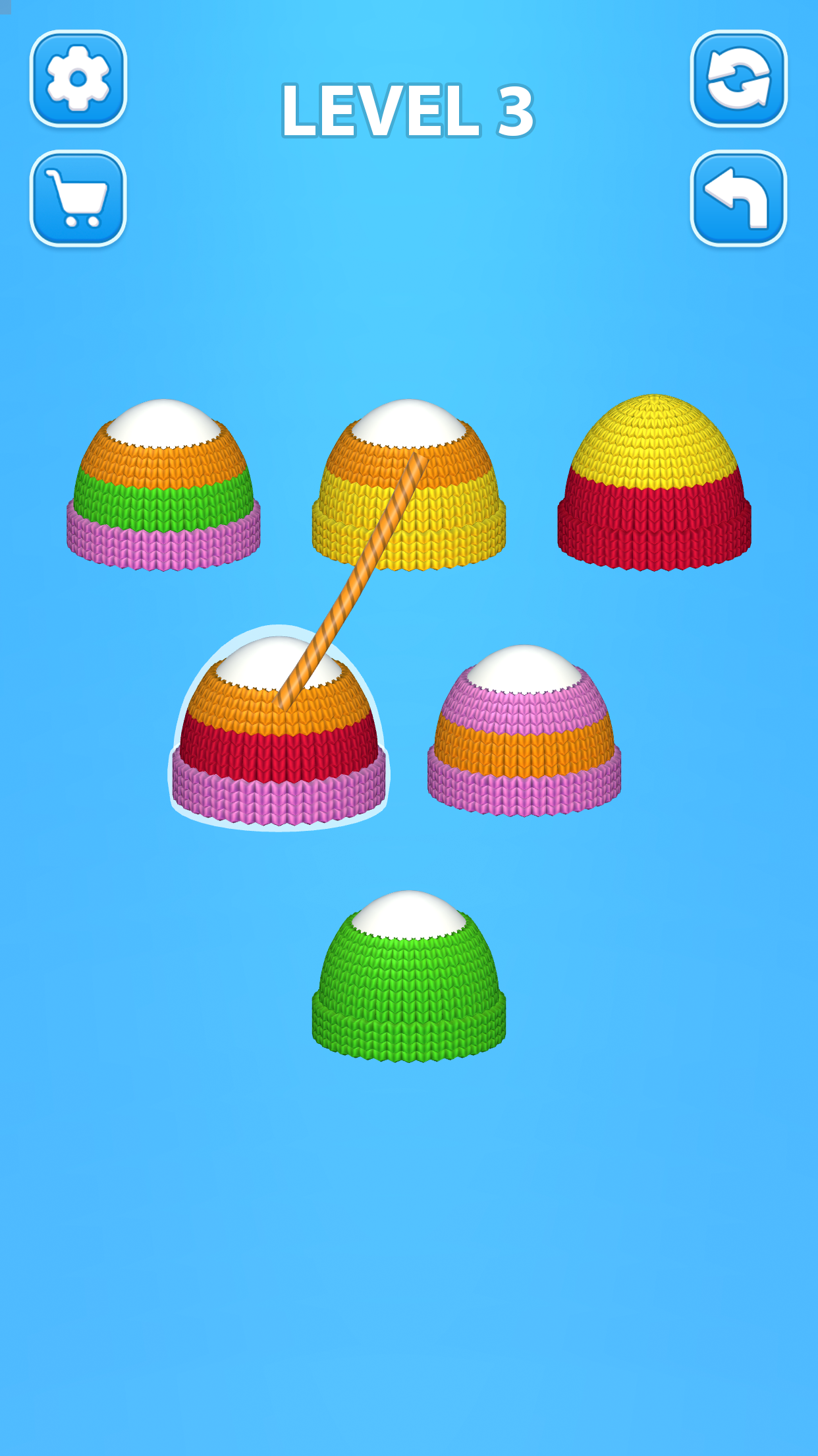 Play Cozy Knitting: Color Sort Game Online