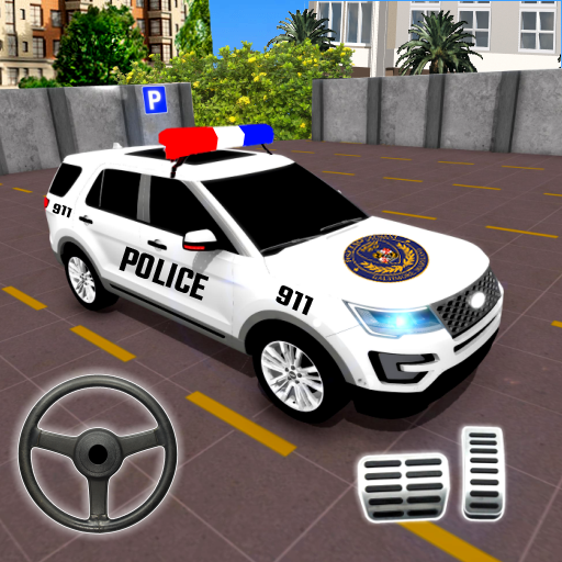 Play Police Prado Parking Car Games Online