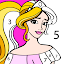 Princess Coloring by Number