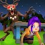 Night in Survive Dark Forest