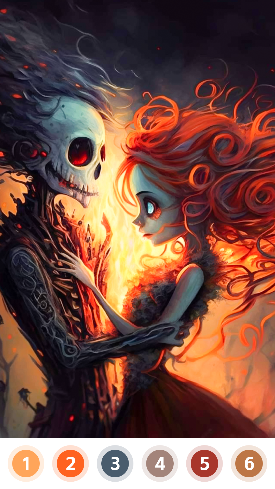 Play Love & Death Paint by Number Online