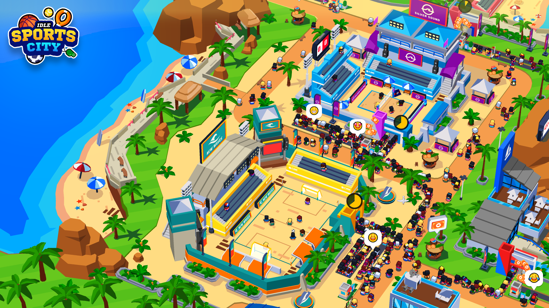 Скачать и играть в Sports City Tycoon на ПК или Mac с (Эмулятор)