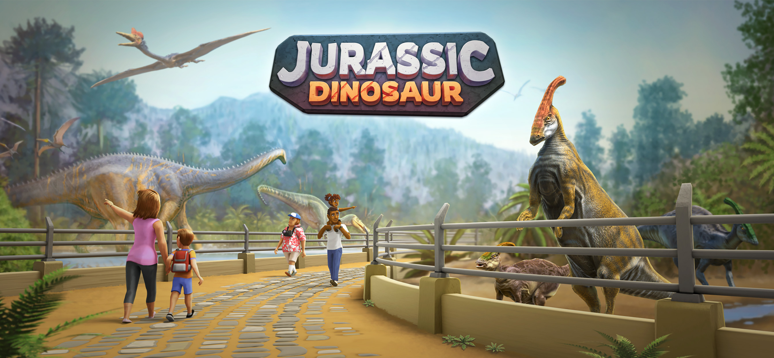 Скачайте и играйте в Jurassic Dinosaur: Park Game на ПК или Mac (Эмулятор)