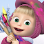 Masha and the Bear Coloring 3D