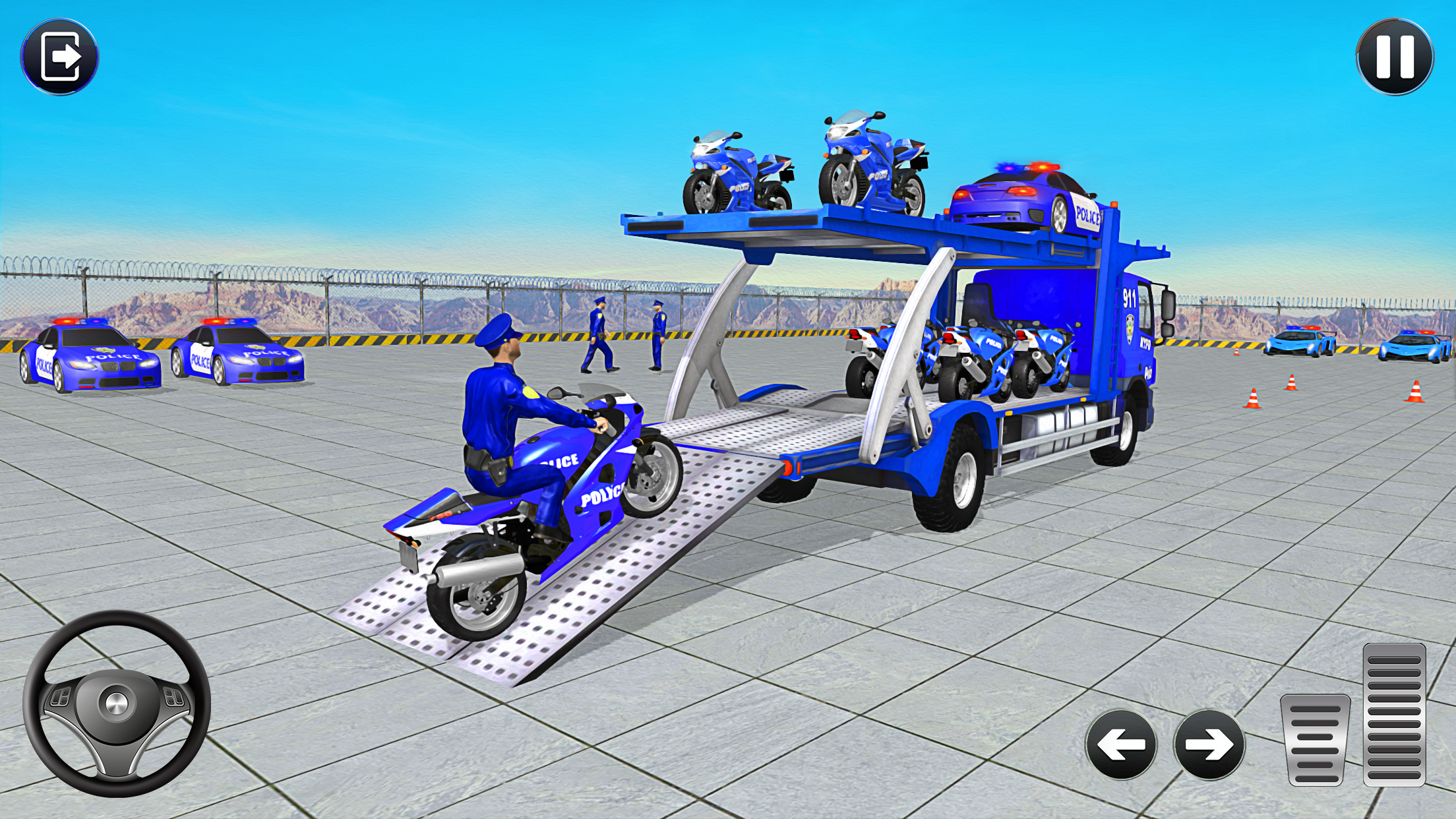 Play Police Game Transport Truck Online