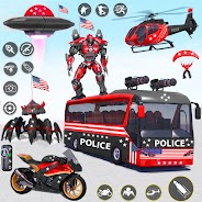 Main Perang Mobil Robot Bus - Games on PC