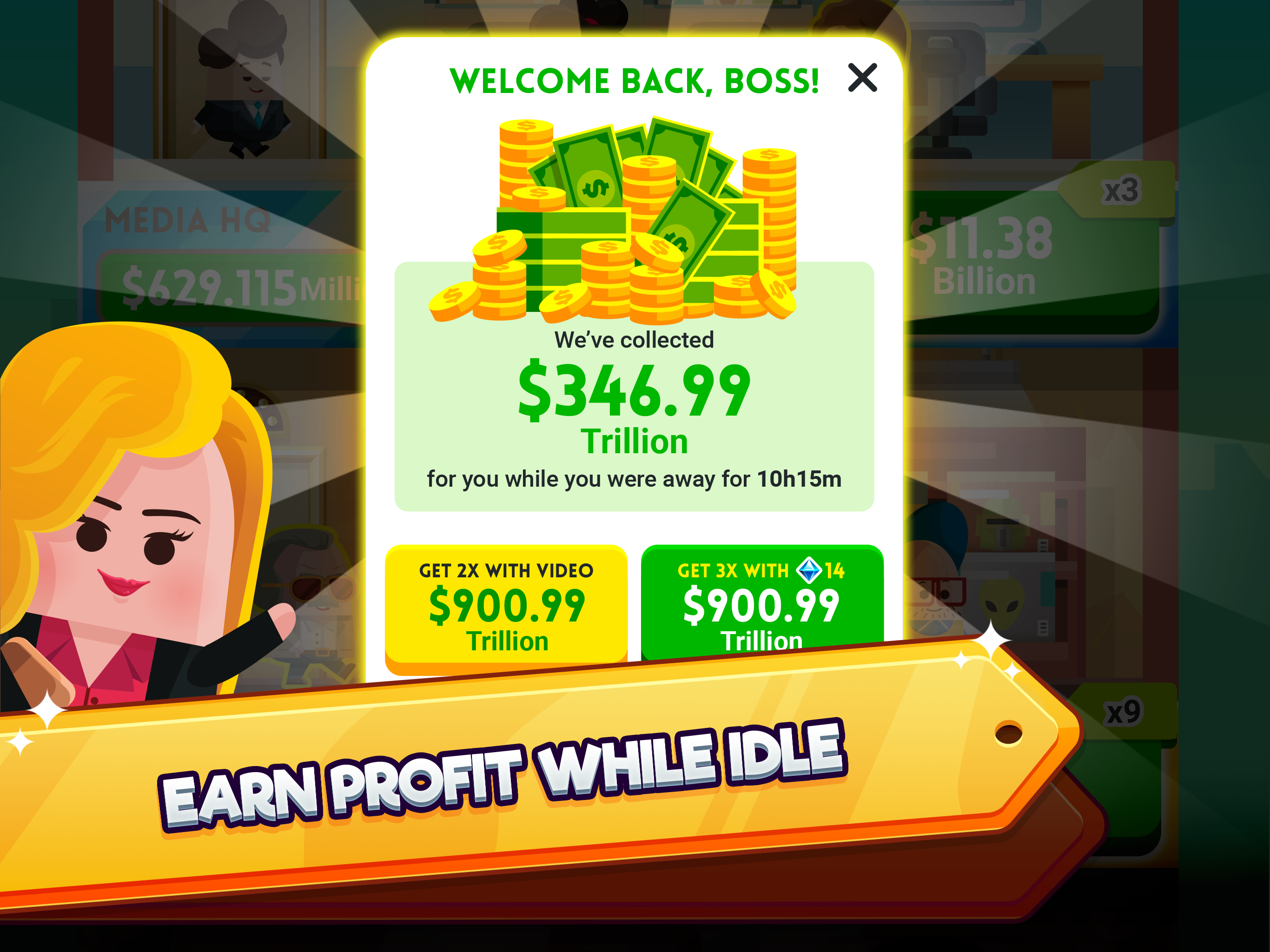 Download & Play Cash, Inc. Money Clicker Game & Business Adventure on PC &  Mac (Emulator)