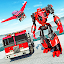 Robot Fire Fighter Rescue Truck