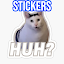 Huh cat Sticker