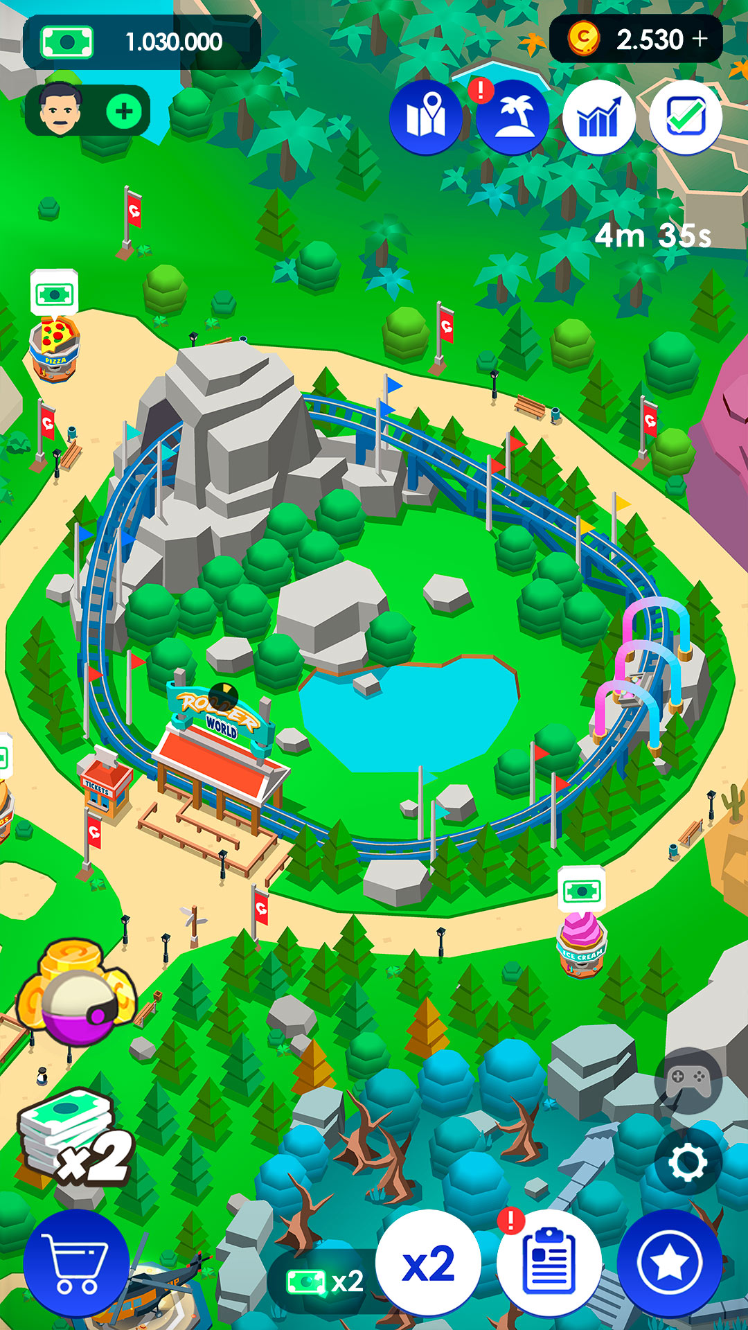 Скачайте и играйте в Idle Theme Park Tycoon на ПК или Mac с (Эмулятор)