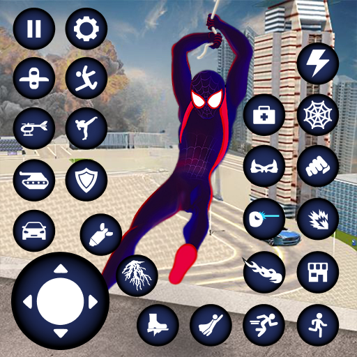 Play Miami Rope Hero Spider Games Online