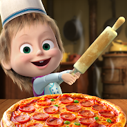 إلعب Masha and the Bear Pizza Maker على جهاز الكمبيوتر