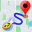 GPS mapa navegación, ubicación