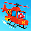 Dinosaur Helicopter Kids Games