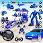 Police Car US War Robot Games