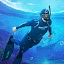 スキューバ水中ダイビングゲーム