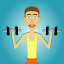 Muscle clicker: Gym game